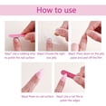 thumbnail image 5 of Halloween Press on Fake Nails,24 PCS Black Ombre Almond Shape False Nails,Full Cover Wearable Nail Art Stickers with Jelly Glue & Rolling Stick, for Women Holiday Party Cosplay Use, 5 of 5