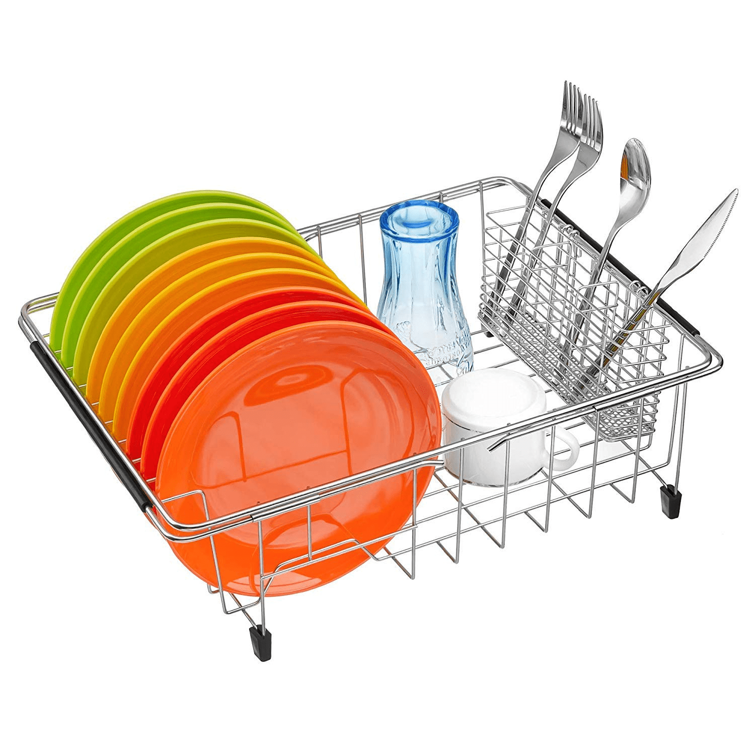 Gsiekare Large Dish Drying Rack, Expandable Dish Rack Kitchen