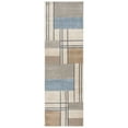 thumbnail image 5 of SAFAVIEH Orwell Stafford Abstract Area Rug, Ivory/Taupe, 10' x 14', 5 of 9