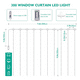 thumbnail image 3 of Par Cortinas Serie Luces Bloosom  300 Led Decorativas Usb 3x3m 2 Piezas, 3 of 5