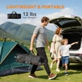 thumbnail image 6 of Outsunny Camping Chair for Adults, Portable Folding Camping Chair, Side Pockets, Cup Holders, Carry Bag for Backyard, Fishing & Sports, Blue and Gray, 6 of 9