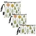 thumbnail image 2 of Haosy 3 Pack Reusable Ziploc Bags BPA Free Healthy Food Storage Bag Leakproof Sandwich Snack Freezer Bags Tree in Forest, 2 of 7