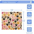 thumbnail image 5 of GZHJMY Colorful Dog Paws Cotton Washcloths Set of 2, 12"x12" Super Soft Absorbent Wash Cloths Bathroom Face Cloths Fingertip Towels for Gym Hotel and Spa, 5 of 7