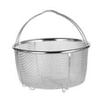 thumbnail image 2 of Cesta vaporera multifuncional para frutas y verduras, colador de acero inoxidable 20 centímetros, 2 of 9