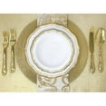 thumbnail image 5 of VeZee 's Aristocrat Collections: 10 inches Dinner Plates White & Gold Border: BPA Free for All Occasions: 120CT, 5 of 5