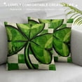 thumbnail image 3 of PHYHOO St Patrick's Day Pillow Cover Buffalo Plaid Lucky Decorations Holiday Farmhouse Spring Cushion Case Decor for Home Sofa Couch, 3 of 5