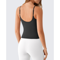 thumbnail image 5 of G4Free BareFeel Women's Camisole with Built in Bra Removable Padded Yoga Pilates Tank Tops Spaghetti Straps V Neck Camisoles, 5 of 8