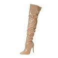 thumbnail image 5 of Dakaela Womens Over The Knee Thigh High Boots Stiletto High Heel Long Tall Boot Pointed Toe Sexy Shoes, 5 of 6