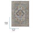 thumbnail image 3 of Livabliss Area Rugs for Living Room, 7x9 Beckham Traditional Charcoal Rug, Bedroom Dining Room Home Decor Stain Resistant Carpet (6'7" x 9'6"), 3 of 6