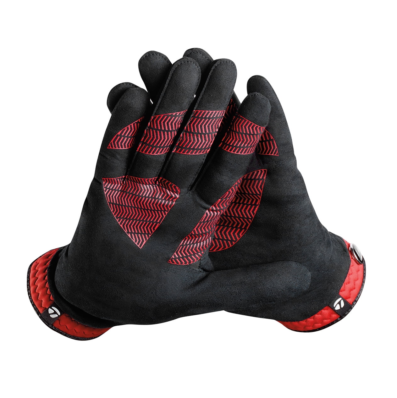 TaylorMade Rain Control Golf Gloves (Black/Red), X-Large