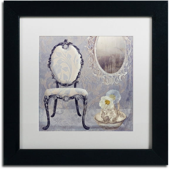 Trademark Fine Art "Salon II" Canvas Art by Color Bakery White Matte, Black Frame