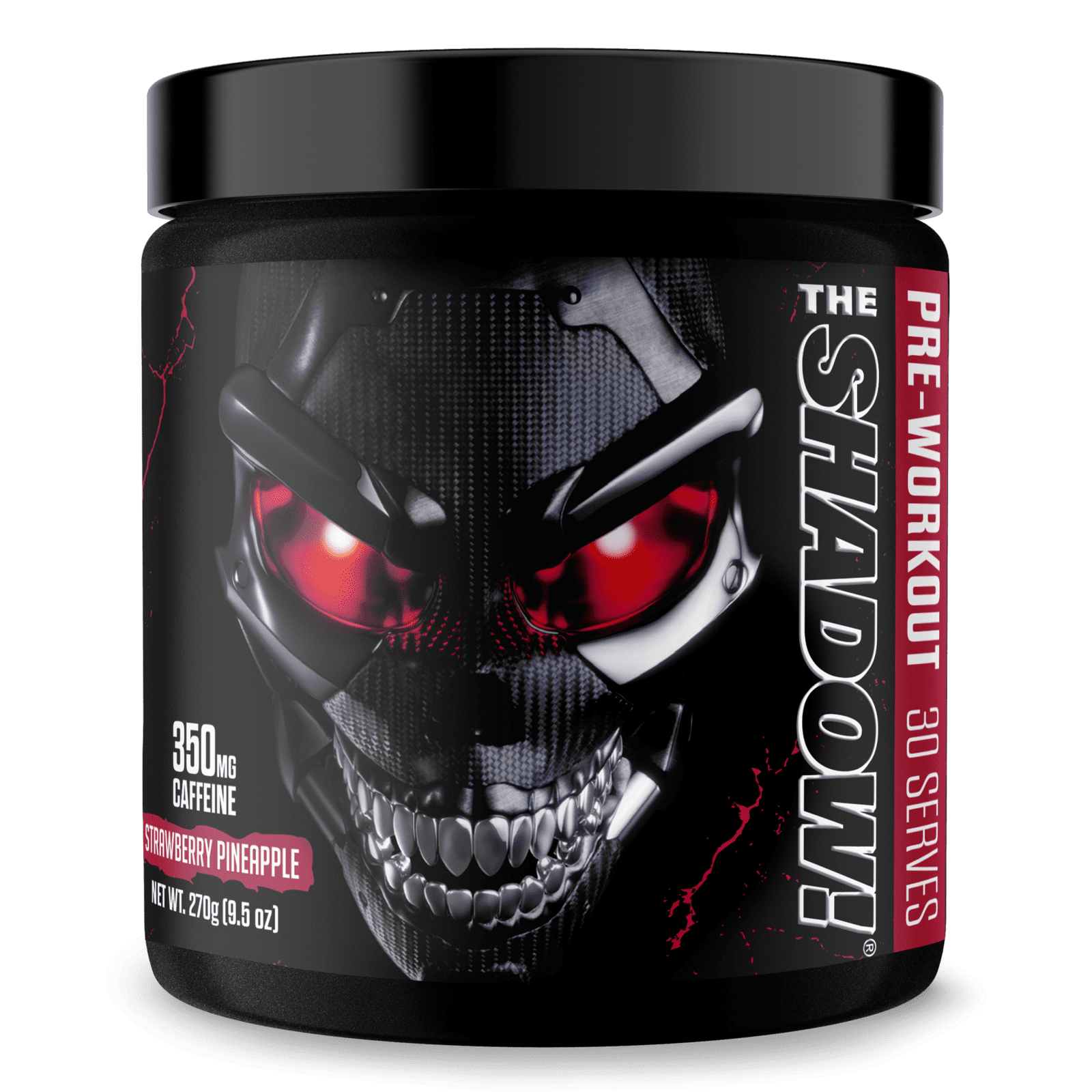 JNX Sports® The Shadow! Pre-Workout 350mg Caffeine Strawberry Pineapple 30 Serves
