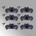 thumbnail image 2 of Black Wrought Iron Drawer Cabinet Cup Bin Pull 4" W x 1.5" H Colonial Decorative Dresser Rust Resistant Cup Bin Pulls with Screws Renovators Supply, 2 of 7