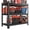 Black 39" Ć 31.5", variant on 3 Tier Metal Storage Shelf, 31.5 Inch High Freestanding Adjustable Shelving Unit, Black Heavy Duty Organizer for Home Office Kitchen Living Room Den, Easy to Assemble