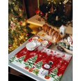thumbnail image 2 of Christmas Snowman Placemats Set of 4 Xmas Tree Socks Ball Winter Red Heat Insulation Washable Place Mats, Rustic Non-Slip Table Mats for Dining Table Party Kitchen Decor,13x19 Inch, 2 of 4