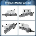 thumbnail image 6 of Unique Bargains Brake Master Cylinder with Reservoir No.46101TK6305 for Honda Fit 2009-2011 Hydraulic Master Cylinder Aluminum Alloy Plastic 1 Pcs, 6 of 7