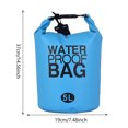 thumbnail image 4 of Bolsa flotante de agua de lona de PVC para mochila seca impermeable al aire libre 5L/10L portátil Likrtyny Para Estrenar, 4 of 4