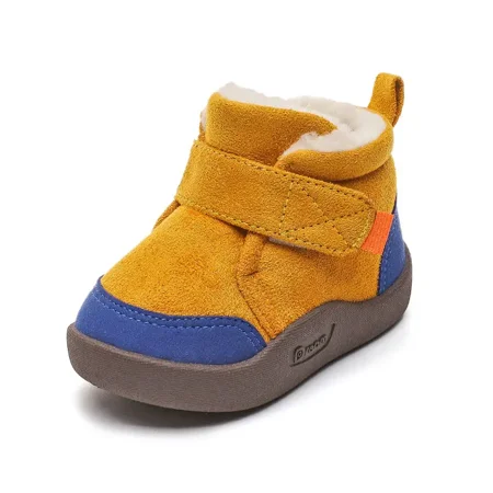

Baby Boys Soft-soled Sneakers Non-slip Fleece Toddler Shoes For Winter New