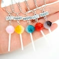 thumbnail image 7 of 1set 30pcs 5 colors Resin Pendants with Iron Loops Imitation Lollipop Mixed color 47x15mm Hole: 2mm 6pcs/color, 7 of 7