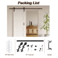 thumbnail image 4 of 30"×84" Wood Sliding Barn Door wit PVC Surface, Ready to Use All Installation ardware Kit Included, 4 of 9