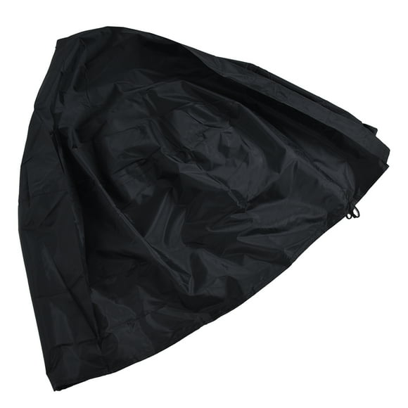 Pit Fire Pit Cover Round Patio Outdoor Fireplace Cover Waterproof Dustproof for All Seasons Black