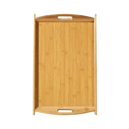 

Ekeka New Arrivals With Handles Dessert Snack Kitchen Tool Coffee Tea Solid Bamboo Serving Tray