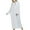White, variant on Previn Women's Winter Long Plush Robe Ladies Full Length Warm Thermal Long Sleeve V Neck Full Zip Up Zipper Comfy Bath Maternity Housecoat Soft Qulited Fuzzy Fleece Bathrobe Pocket Grey X-Small-Small