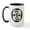 White/Black Inside, variant on CafePress - MIMBRES CHECKERED GOATS BOWL DESIGN Large Mug - 15 oz Ceramic Large White Nolvety Mug