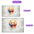thumbnail image 5 of Watercolor Drip Poodle Pop Art Colorful Portrait Artwork Indoor Rug Poodles Dog Lover Gifts Idea Carpet Living Bed Room Sofa Home Decor - 01009, 5 of 5