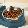 thumbnail image 6 of Dual Pet Bowl Set with 15° Tilted Design | 2-In-1 Food & Water Feeder with Anti-Slip Base | Stainless Steel Removable Bowls for Cats & Dogs, 6 of 6
