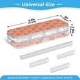 thumbnail image 3 of Plastic Pencil Box Large Capacity Pencil Boxes Clear Boxes with Snap-Tight Lid Stylish Office Supplies Storage Organizer Box Strawberry and White Stars Pattern, 3 of 7