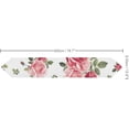 thumbnail image 3 of SKYSONIC Table Runner Roses Leaves Washable Table Cloth Runner for Holiday Home Wedding Table Top Decoration 13x90 Inches, 3 of 3