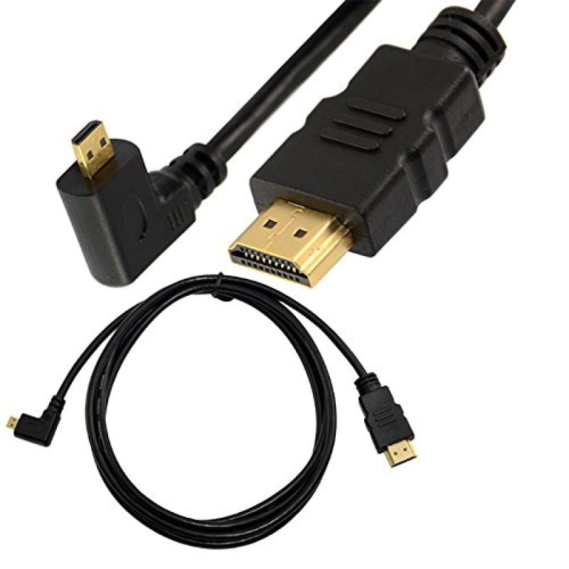 6Ft 1.8m HDMI 1.4 Male to HDMI Male Plug Angle 90 Degree Cable Lead