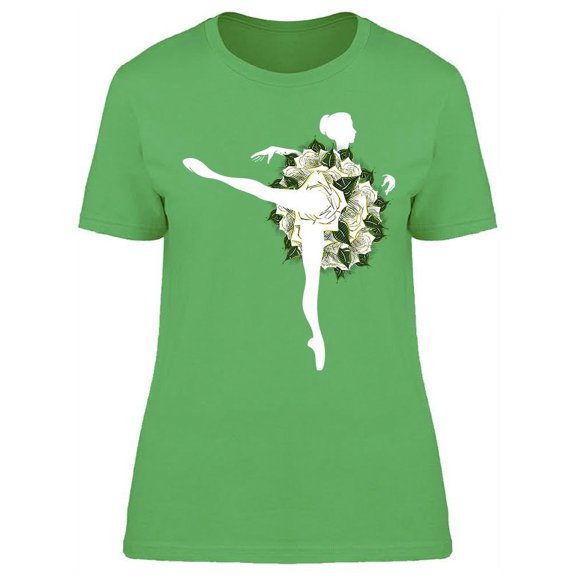 Flower Dress Ballerina T-Shirt Women -Image by Shutterstock, Female x-Large