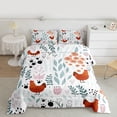 thumbnail image 2 of Homewish Kawaii Chicken 3-Piece Full Size Comforter Sets for Child Boys Girls,Chic Floral Flower Bedding Comforter Set,Cartoon Animal Lightweight Bedding Sets,Super Cozy Room Decor,Reversible, 2 of 8