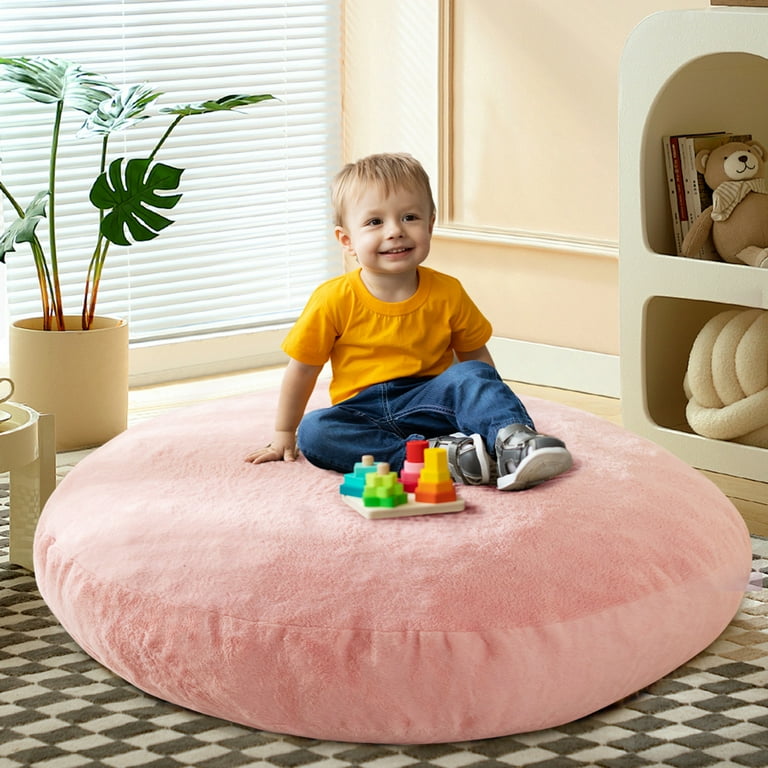 BYBYME Kids Bean Bag Chair Bed for Adults Convertible Beanbag Folds from Lazy Chair to Floor Mattress Bed Large Floor Sofa Couch Big Sofa Bed High Density Foam Filling Machine Washable Twin Purple Wal...