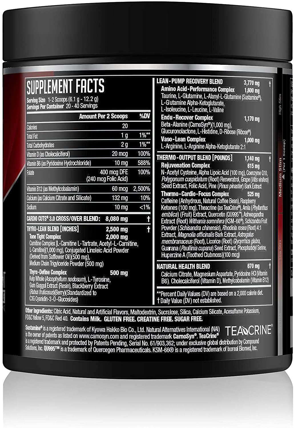 Nds Nutrition Cardio Cuts 3 0 Pre Workout Supplement Advanced Weight Loss And Pre Cardio Formula With L Carnitine Cla Mcts L Glutamine And Safflower Oil Bombsicle 40 Servings Walmart Com