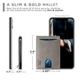 thumbnail image 3 of Serman Brands RFID Blocking Slim Wallet | Bifold Genuine Leather Thin Minimalist Front Pocket Wallets | Credit Card Holder | For Men with Money Clip | Slate Gray, 3 of 7