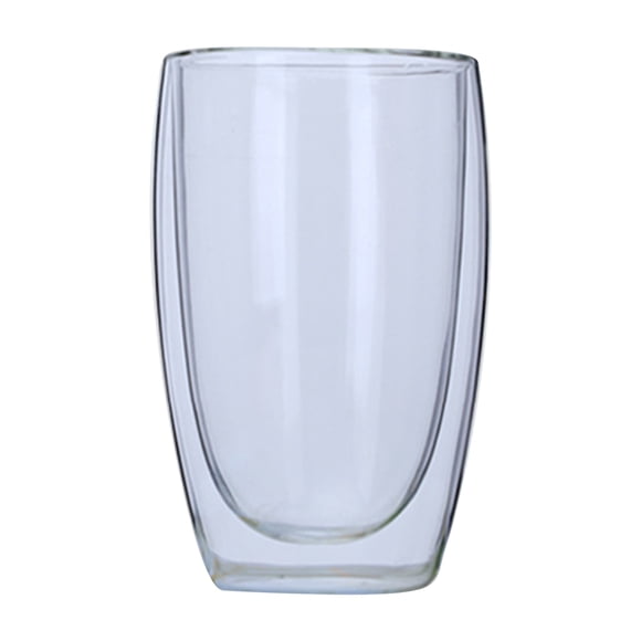 450mL Double Wall Glass Mugs Clear Borosilicate Glass Mugs Heat-resistant Tea Hot Beverage Wine Coffee Cup Birthday Gifts