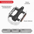 thumbnail image 3 of Pedales para bicicleta 9/16 MTB aluminio plata, 3 of 6