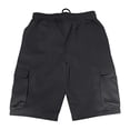 thumbnail image 3 of Nestiefly Mens Cargo Cotton Chino Shorts Elastic Waist Drawstring Casual Work Shorts Summer Hiking Traval Shorts with 4 Pockets Dark Gray 3XL, 3 of 3