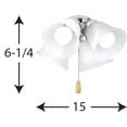 thumbnail image 7 of AirPro Collection Four-Light Ceiling Fan Light, 7 of 7