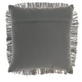 thumbnail image 2 of Nicole Curtis Diamond Fringe 18"X18" Charcoal Throw Pillow, 2 of 6