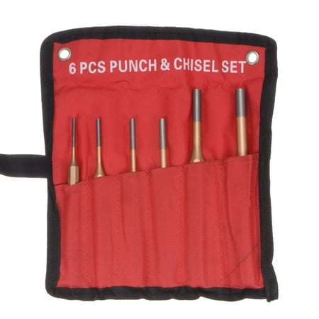 

Uxcell 6pcs Line Pin Punch 1/8 5/32 7/32 1/4 5/16 7/16 (3/4/5/6/8/10mm) Cr-Mn Steel Cylindrical Alignment Punch