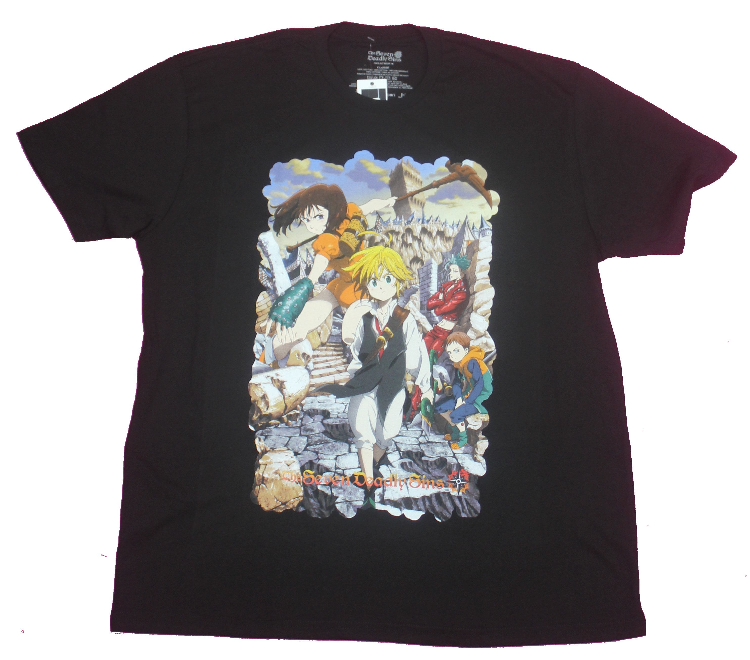 seven deadly sins graphic tee