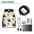 thumbnail image 5 of Rocae Honey Bee Insect print Computer Bag with Separate Compartment, Suitable for 15 inch Laptop Backpack, Gift for Men and Women, 5 of 8