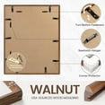 thumbnail image 4 of Handcrafted 11x14 Wooden Picture Frame with Tempered Glass, USA-Sourced Natural Walnut Wood, Rounded Corners, Wall or Tabletop Display, 4 of 6