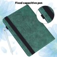 thumbnail image 6 of for iPad 10th Generation 10.9" 2022 Case - Shockproof Light Weight Protective Embossed Floral PU Leather with Pen Slot & Kickstand & Card Slots Case Cover for iPad 10th Gen 10.9 inch, Green, 6 of 8