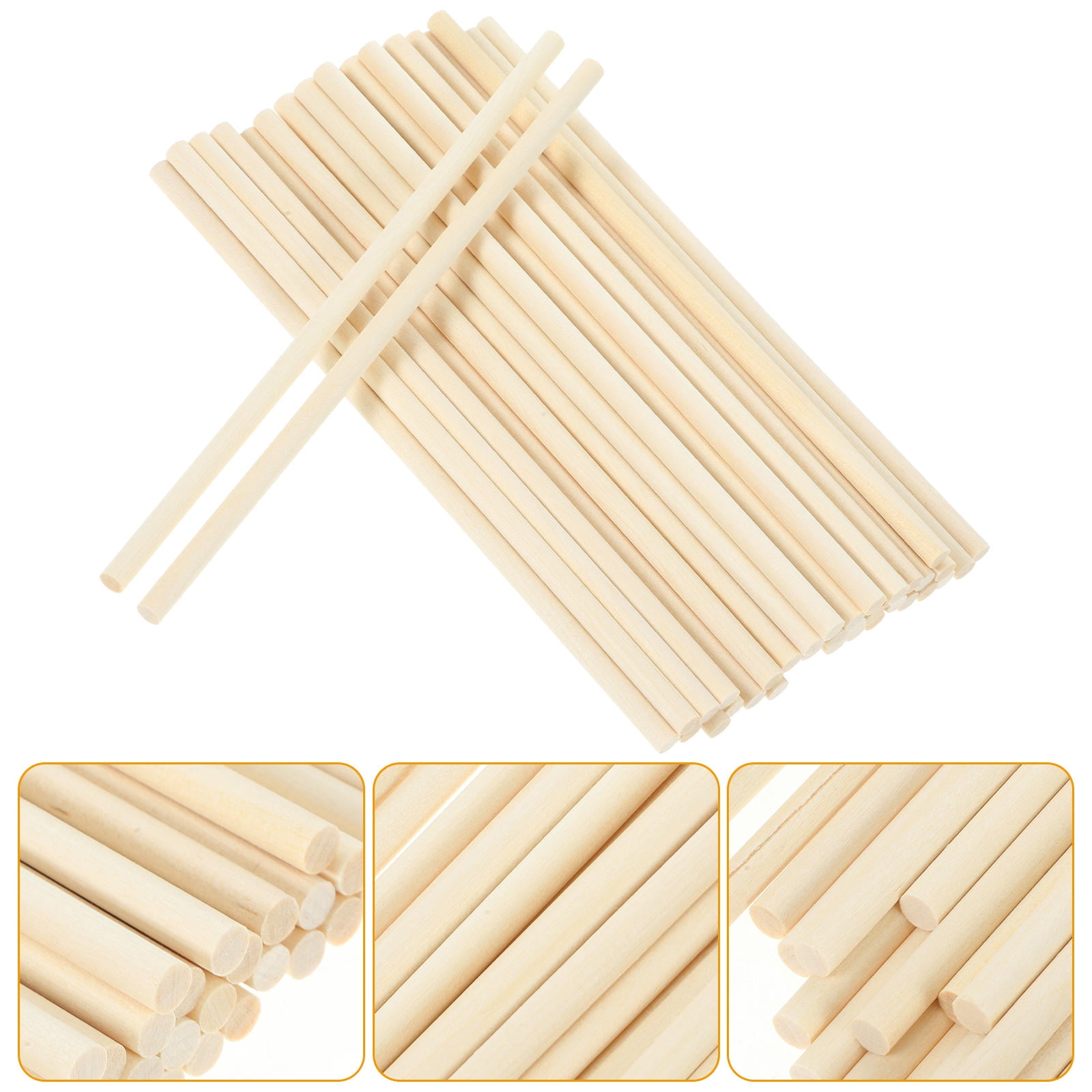100 Pcs Natural Bamboo Craft Sticks – 11.8 Inch Length For DIY Models, Kites, Photo Props & Crafts