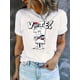 thumbnail image 2 of Women's VOTE! Graphic Tee - Fun Toothpaste & American Flag Design, Casual Round Neck Short Sleeve T-Shirt, Comfortable Polyester Blend, Perfect for Summer, Ladies T-Shirts, 2 of 8